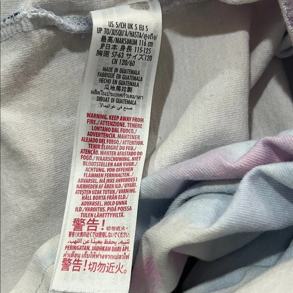 Star Wars Disney Grogu Spirit Jersey Pink Blue Tie-Dye Long Sleeve Tee Shirt